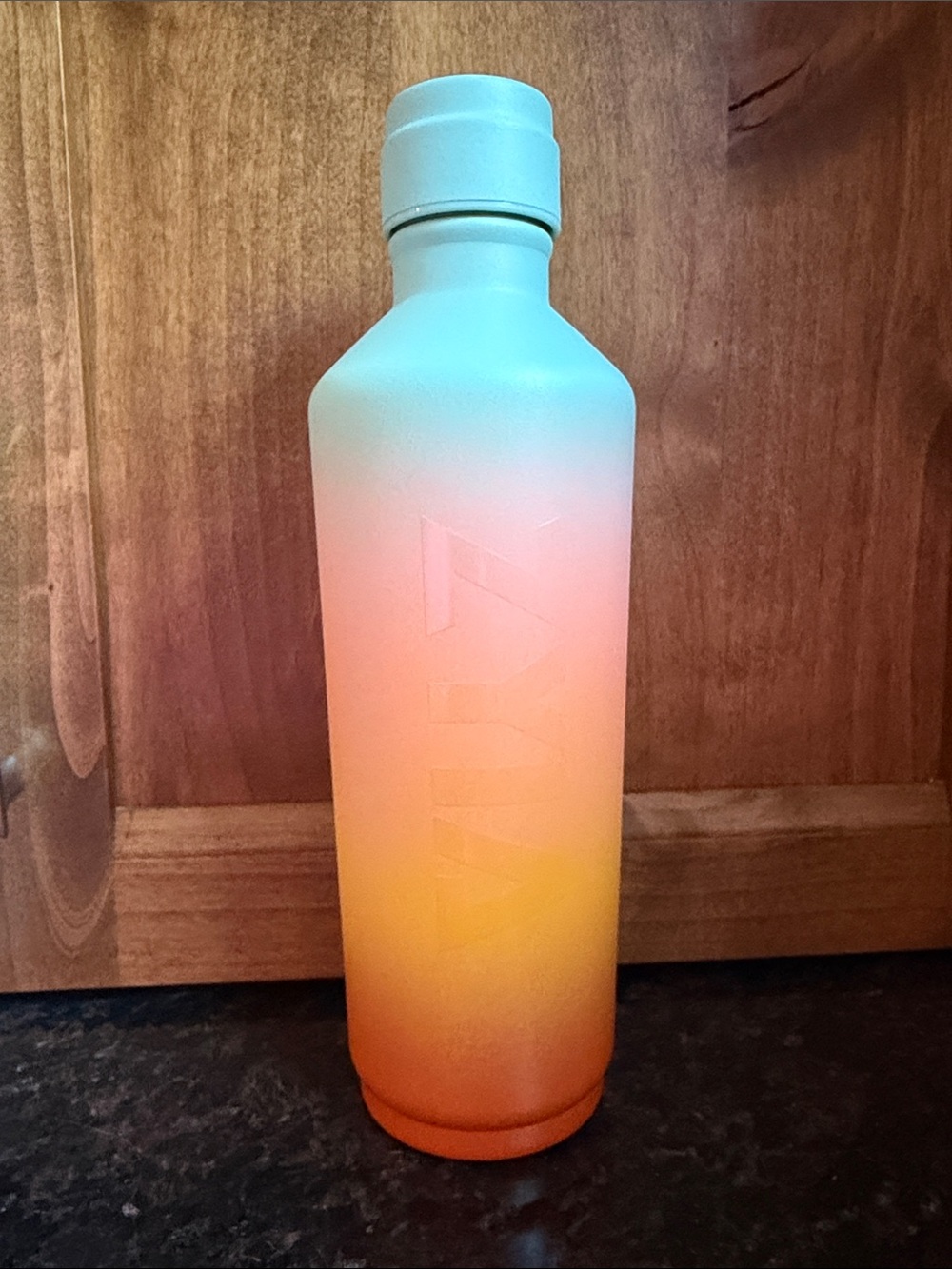 Zyia Gradient Orange & Aqua Water Bottle